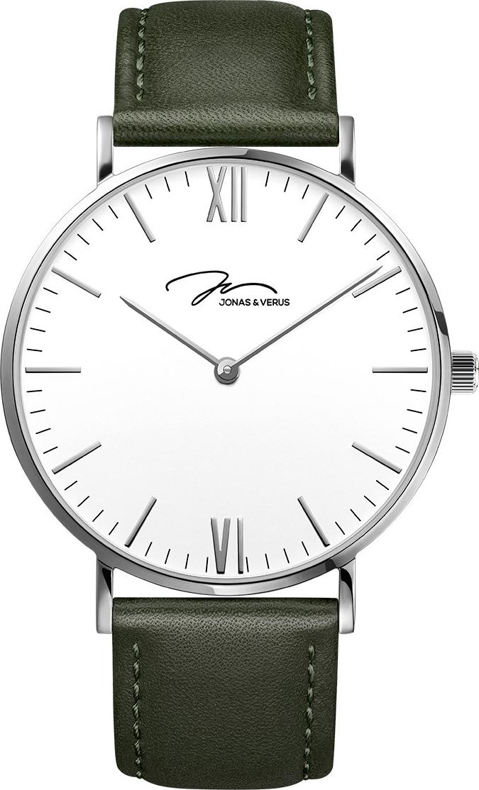Đồng hồ đeo tay Nữ hiệu JONAS &amp; VERUS X01646-Q3.WWWLN, Máy Pin (Quartz), Kính sappire chống trầy xước, Dây Da Italy