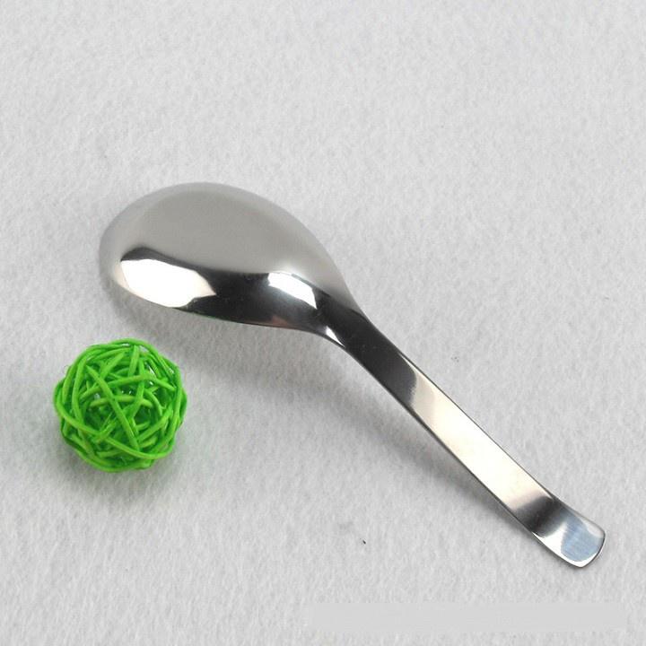 Thìa ăn phở / súp inox 304 cao cấp sáng bóng dày bền đẹp dài 16.5cm