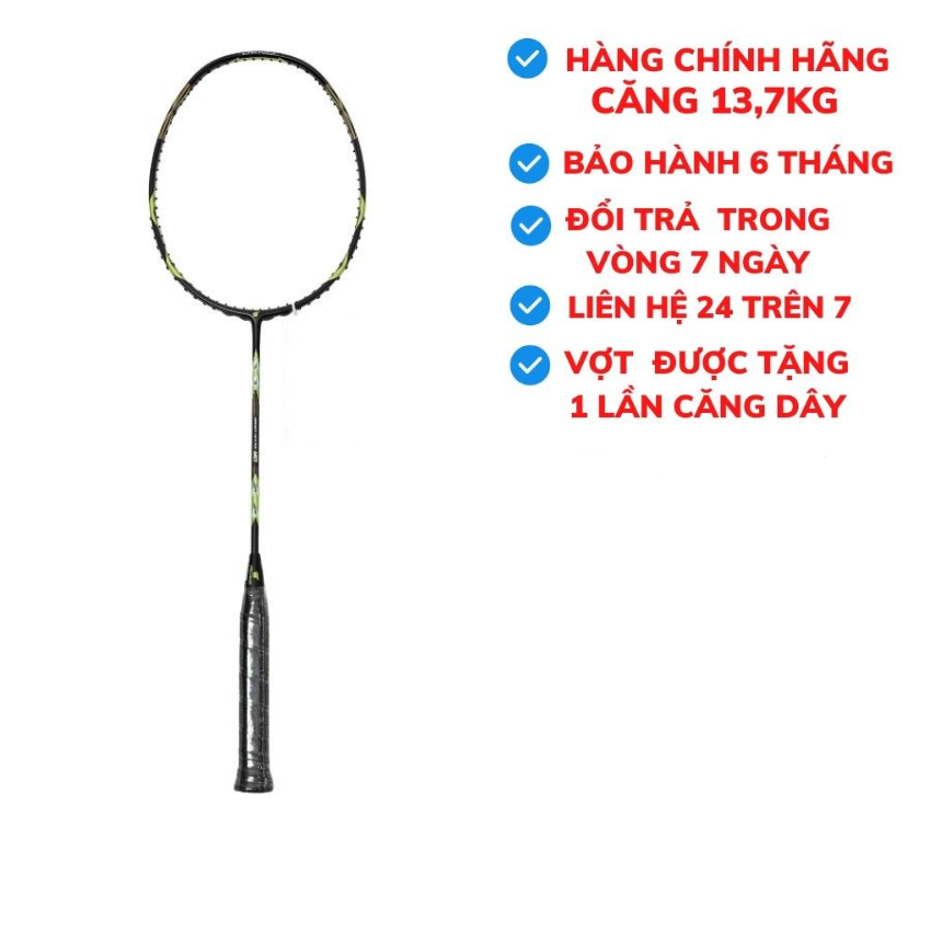 Vợt Cầu Lông SPORTHOUSE MC1 Lực Căng Tối Đa 13.7kg Màu Xanh Đen