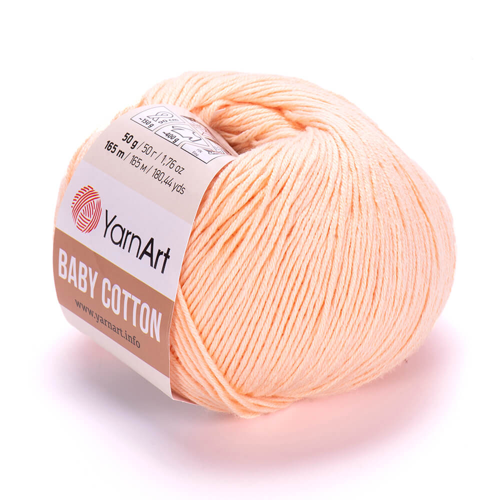 Cuộn len Baby Cotton trơn dành cho bé - Nhập khẩu từ hãng YarnArt - 50gram dài 165m