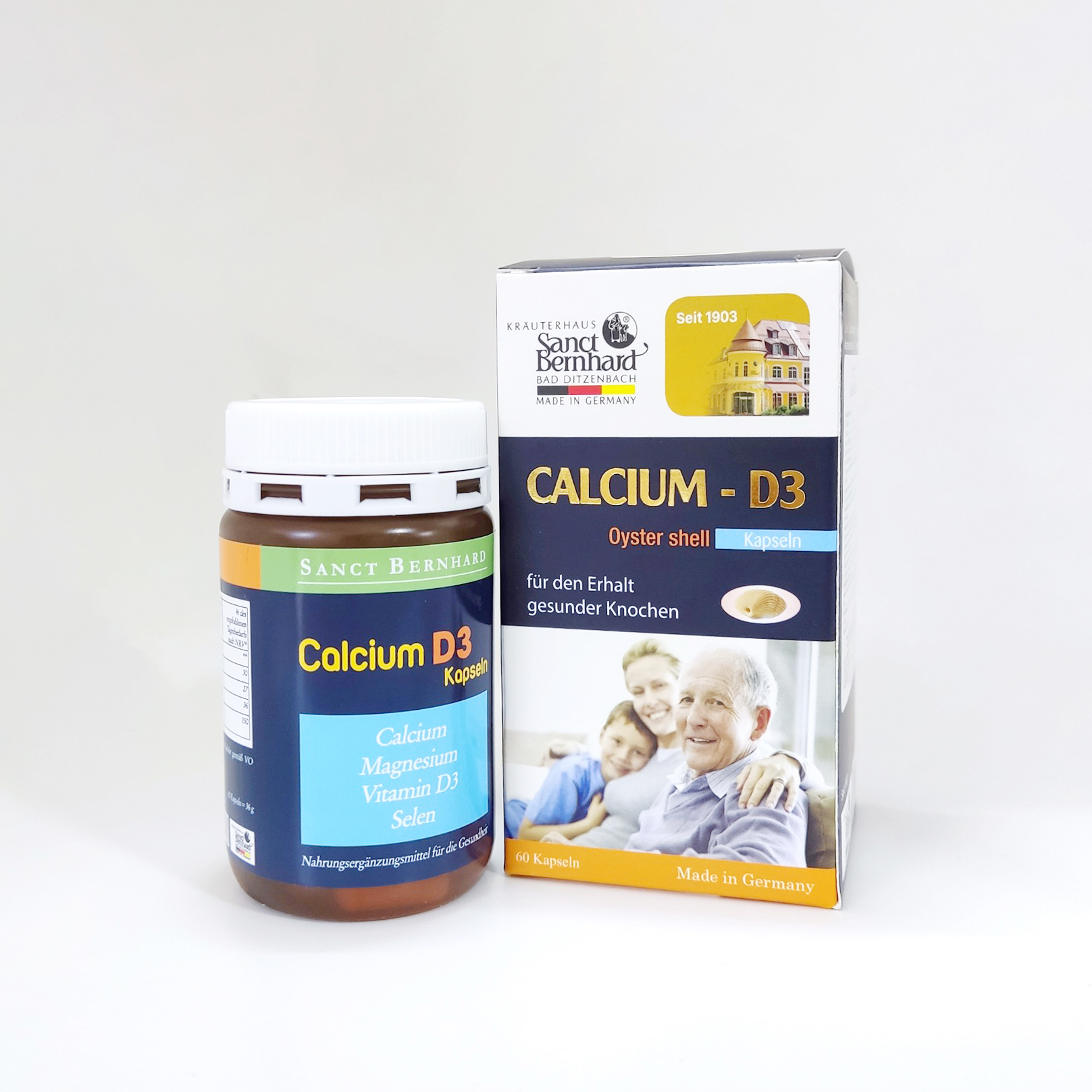 Viên nang Calcium D3 - Hộp 60 viên giúp bổ sung Canxi và các Vitamin cho cơ thể người già, trẻ em, phụ nữ có thai và cho con bú, giúp hệ xương răng chắc khỏe