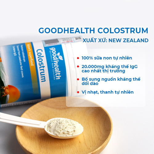 Sữa non Goodhealth Colostrum(100gr)_Nhập khẩu New Zealand