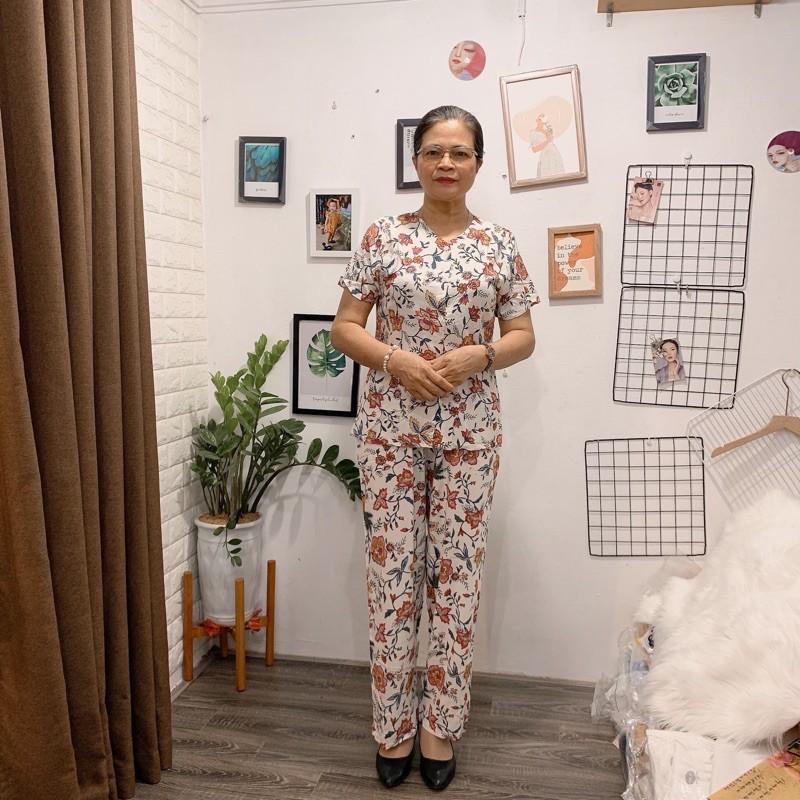Bộ Lanh Trung Niên Quần Dài Áo Mở KhuyBộ Lanh Việt Thắng