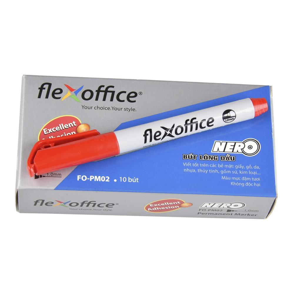 Combo 10 Bút lông dầu Flexoffice FO-PM02