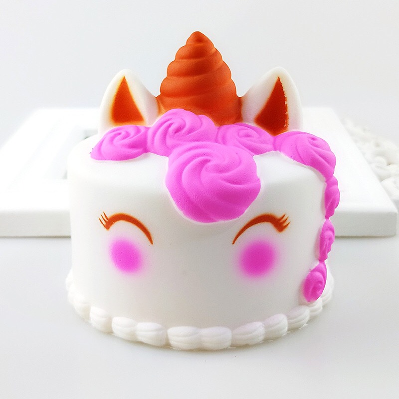 Set 2 Squishy bánh gato unicorn, squishy chậm tăng mùi thơm dịu nhẹ, đồ chơi cho bé trai và bé gái