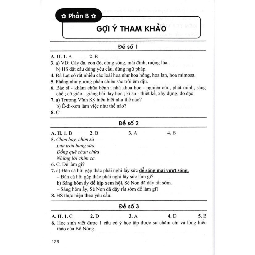 Bộ Đề Kiểm Tra Môn Tiếng Việt Lớp 3 -MK