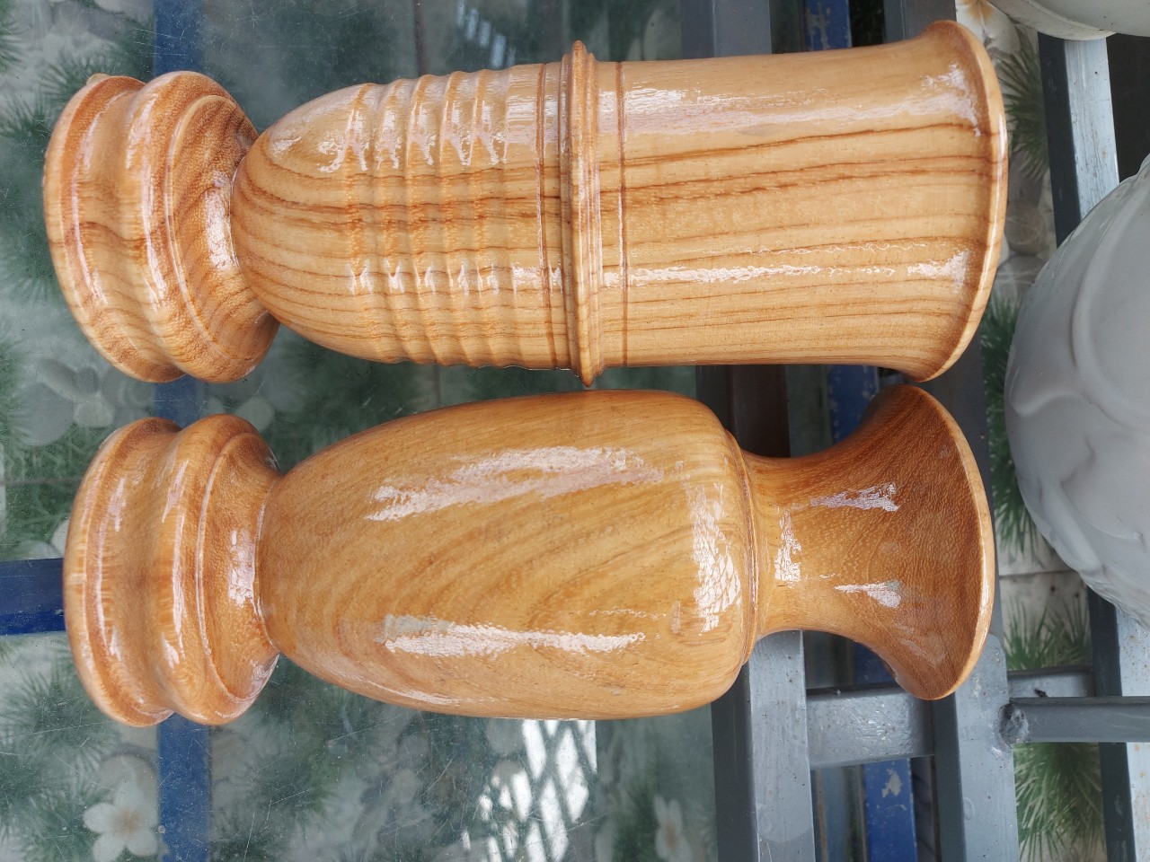 Bộ lư hương _Bộ lư thờ cúng 9 món gỗ gõ đỏ cao 50cm FREESHIP 50KM