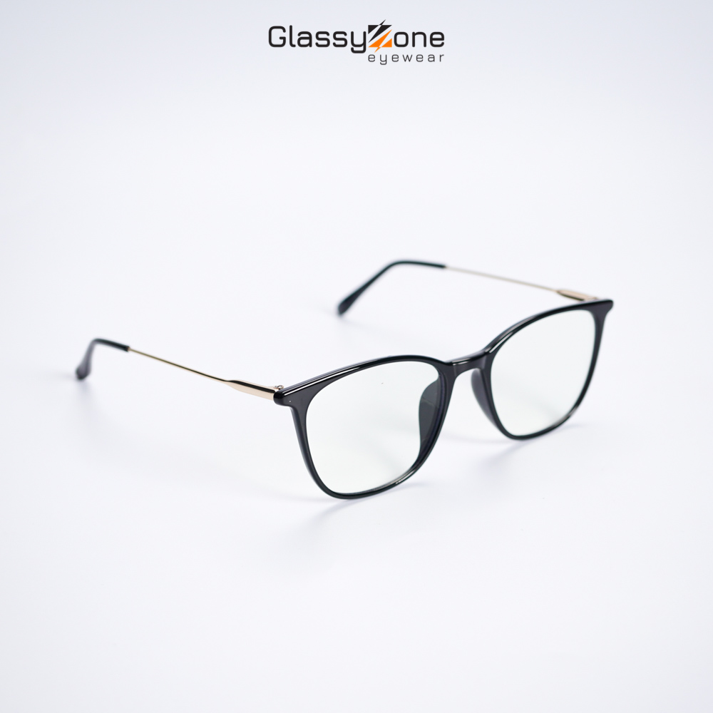 Gọng kính cận, Mắt kính giả cận nhựa dẻo Form vuông Nam Nữ Abby- GlassyZone