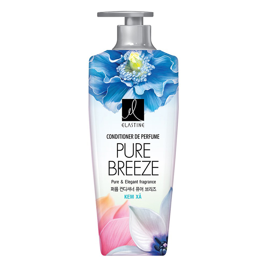 Combo Gội Xả Nước Hoa Elastine De Perfume Pure Breeze (600ml)