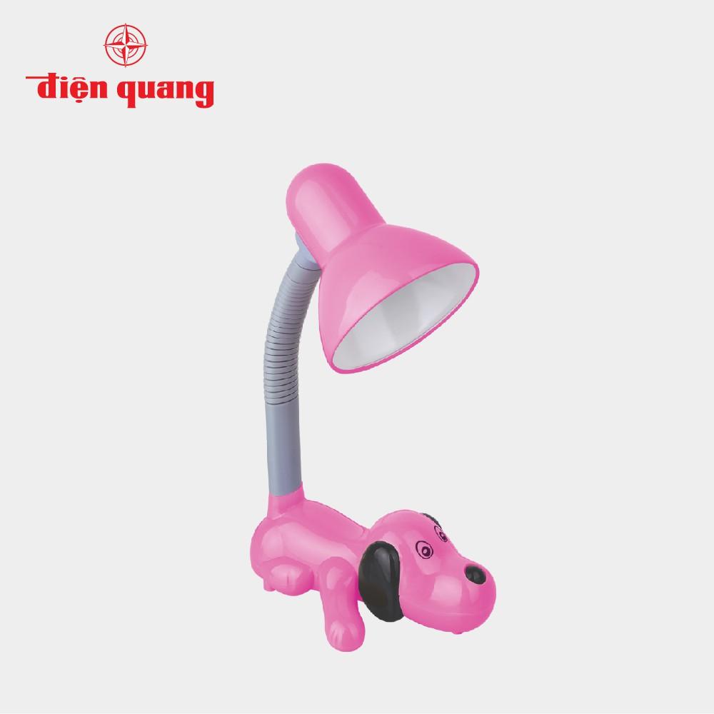 Đèn bàn Điện Quang ĐQ DKL06 BW (kiểu con chó, hồng, bóng warmwhite)
