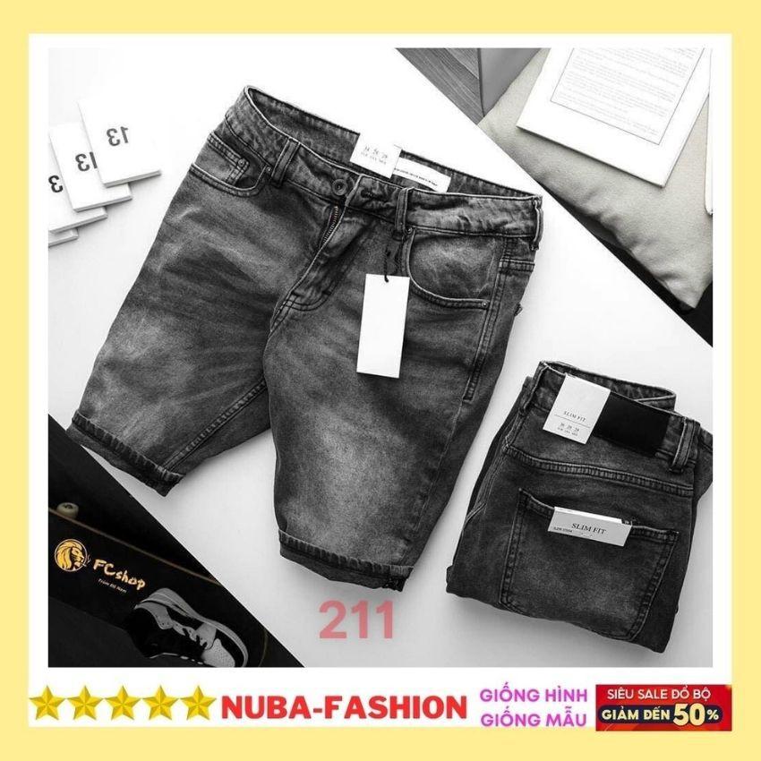 Quần short jean nam chất bò cá tính trẻ trung,nuba 211