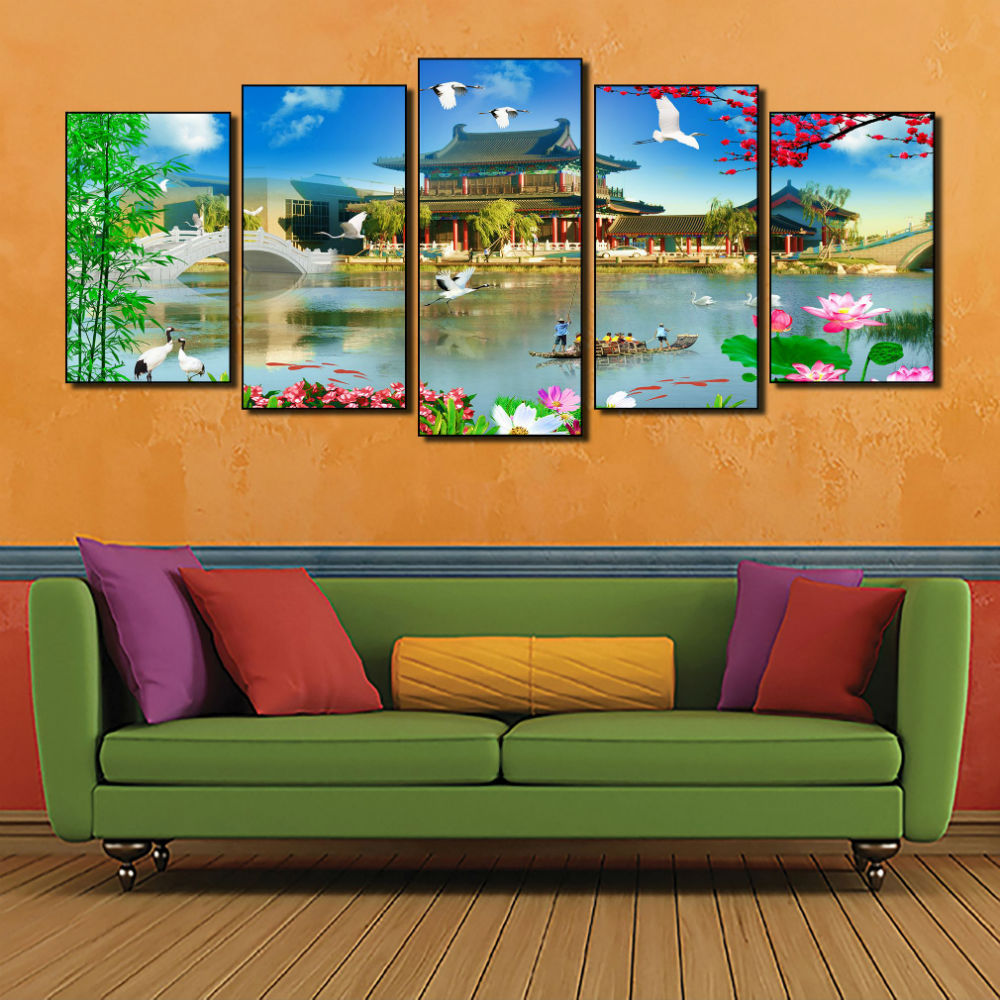 Tranh Bộ Treo Tường Thế Giới Tranh Đẹp Q12B-ZTH