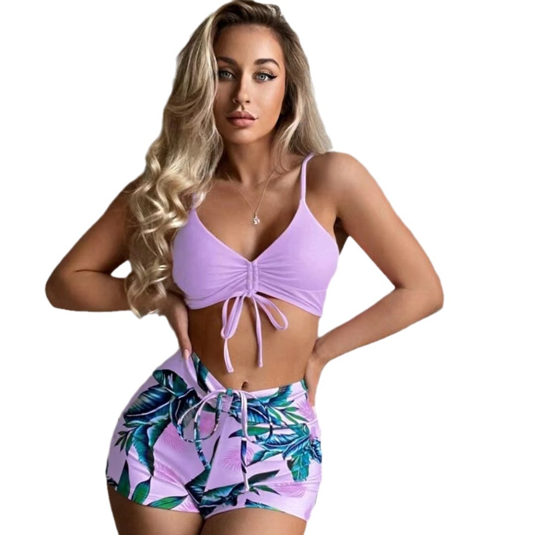 Bikini Đùi 2 Mảnh Co Dãn 4 Chiều Phong Cách Năng Động