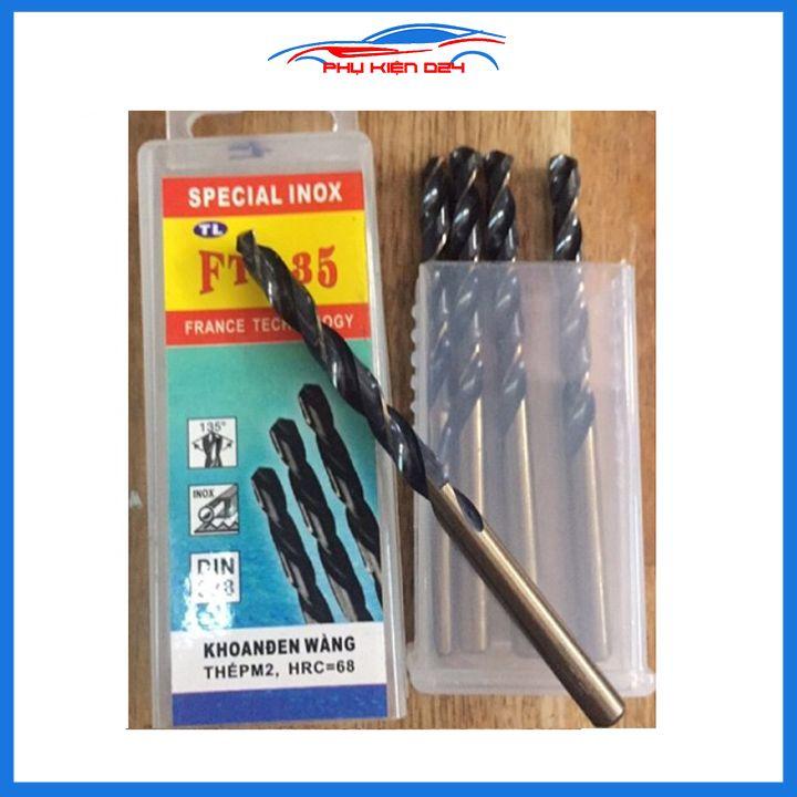 1 mũi khoan inox pháp F135 Hoàng Nam dùng khoan sắt bê tông gỗ tường đường kính 1mm đến 7.5mm
