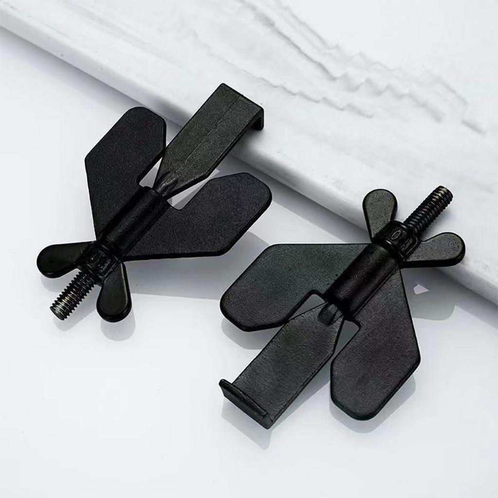 Stainless Steel Small Portable Door Lock  Bedroom  Lock Black