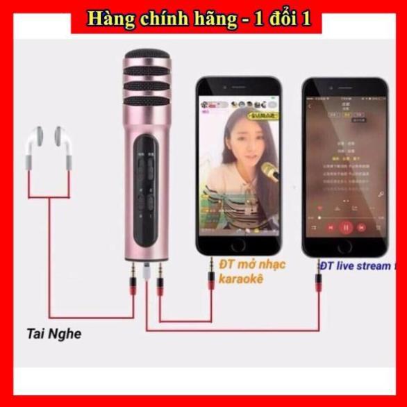 - Micro thu âm hát karaoke online Livestream míc C7 đầy đủ dây kết nối và màng lọc tặng kèm tai nghe nhỏ gọn