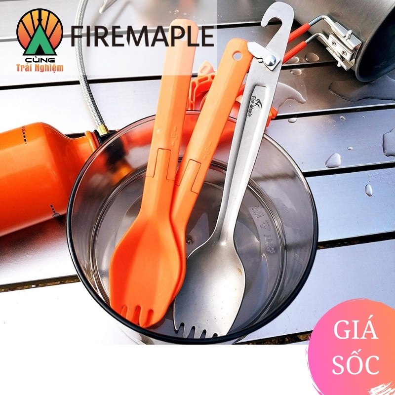 Thìa Đa Năng 3 Trong 1 Titan Woodpecker Fire Maple FMP-Spork01 Chuyên Dụng Cho Du Lịch, Dã Ngoại Cắm Trại