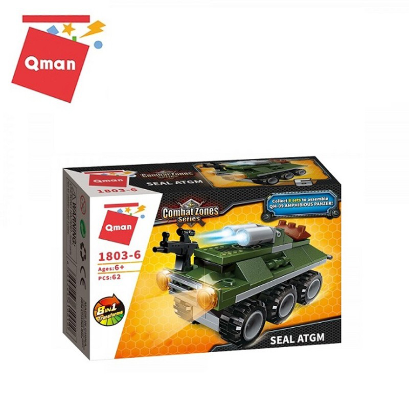 Bộ xếp hình lắp ráp CHIẾN XA LỘI NƯỚC 361 chi tiết QMAN 1803