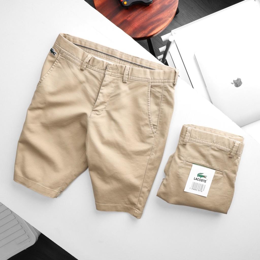 VNXK - Quần short kaki nam có logo bên hong QSKL - LASTORE MENSWEAR