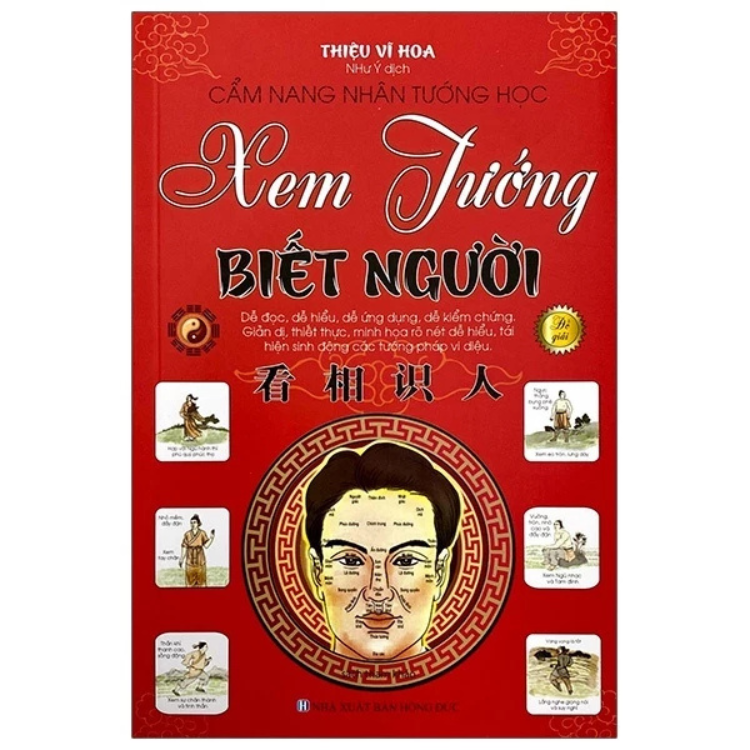Sách - Cẩm Nang Nhân Tướng Học Xem Tướng Biết Người -  Thiệu Vĩ Hoa - NXB Hồng Đức - minh lâm