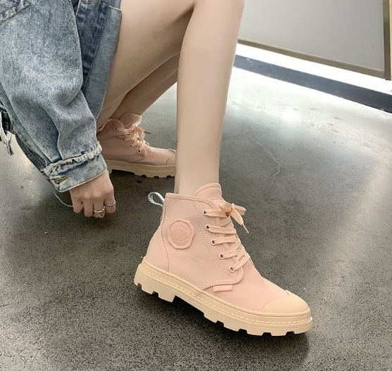 Giày boots nữ cổ ngắn phong cách Hàn Quốc TA 1007
