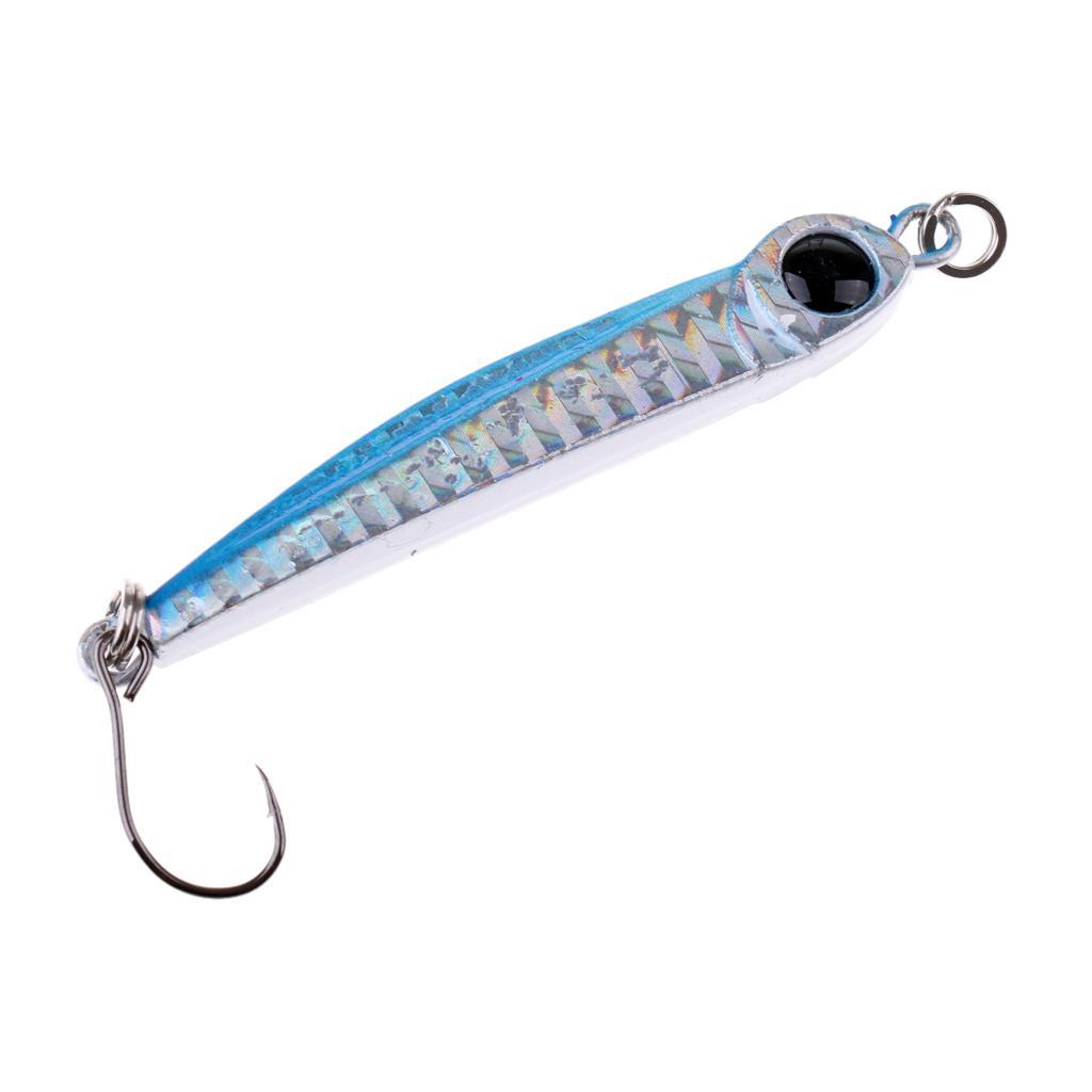 Lead Fish Metal Jigs With Single Hook And Rings Jigging Lures Hard Bait