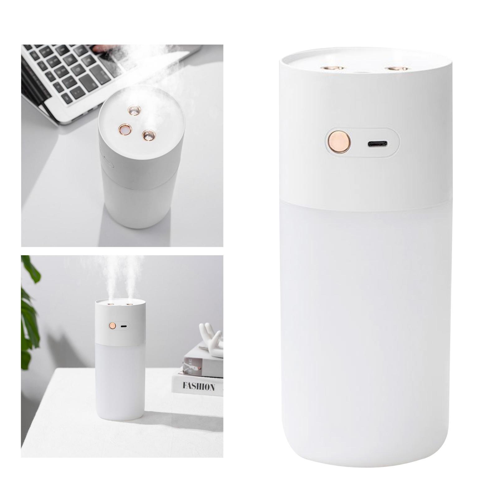 Ultra Mist Personal Desktop Humidifier - Small Portable Mist Ultrasonic Humidifier with LED Night Light for Office Desk, Bedroom, Car, Home and Travel