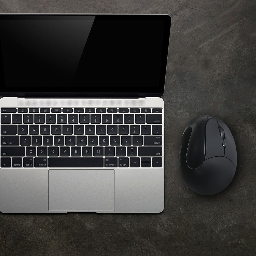 Chuột quang học không dây có thể sạc lại Pin tích hợp công tắc DPI cho máy tính xách tay PC -