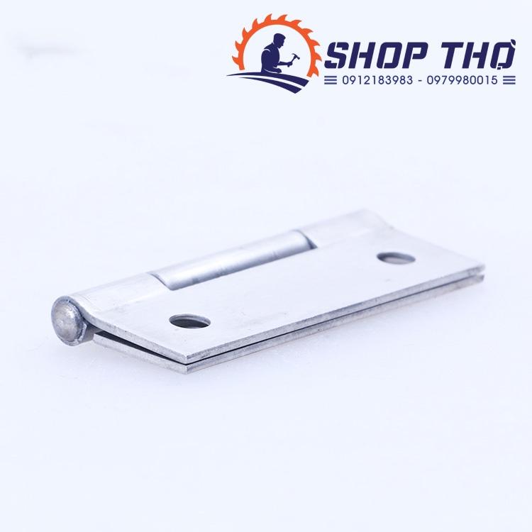 Bản lề lá inox 201 cỡ 2.5inch, 2inh, 1.5inh đi kèm vít inox
