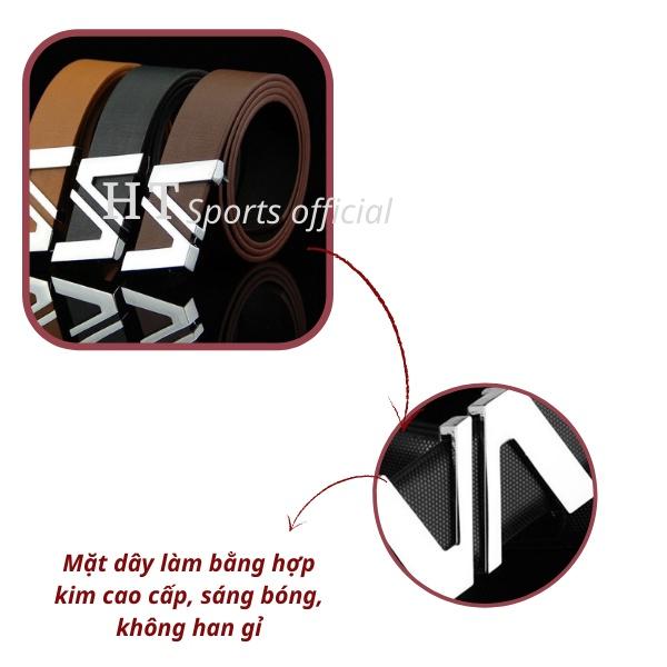 Thắt lưng nam cao cấp HT Sports, dây nịt nam khóa đinh thiết kế trẻ trung, sang trọng phù hợp mọi lứa tuổi