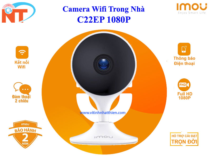 Tron Bộ Camera IP Wifi IPC-C22EP IMOU 2.0MP Full HD 1080P Và Thẻ Nhớ 32GB - Hàng Chính Hãng
