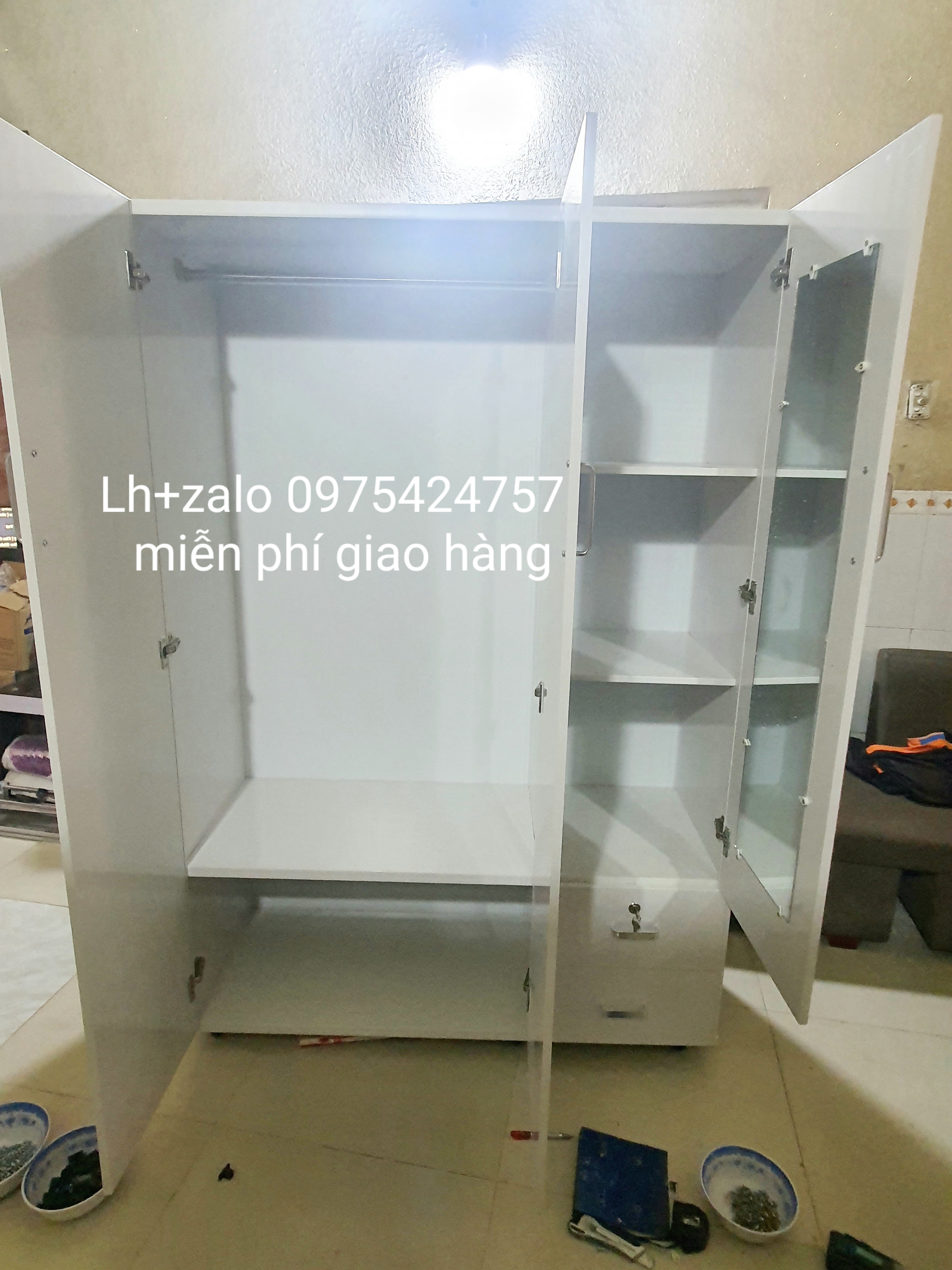 Tủ nhựa đài loan 3 cánh freeship