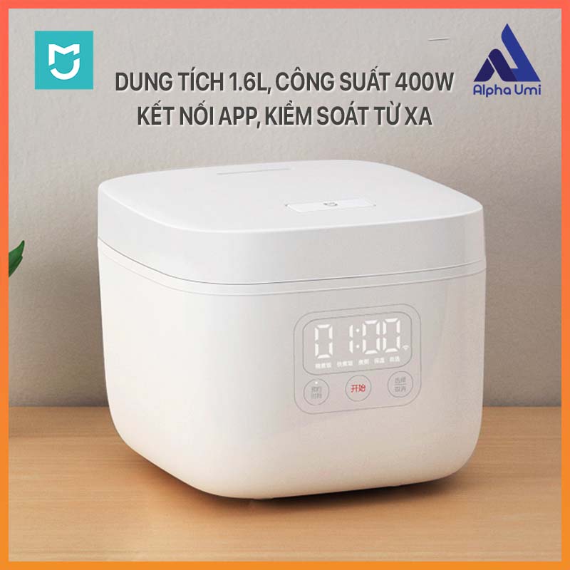 Nồi cơm điện thông minh Mijia DFB201CM dung tích 1.6L kết nối wifi - Hàng nhập khẩu