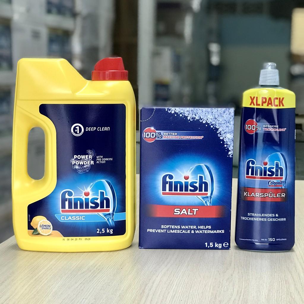 Combo Finish: Bột 2,5kg + Muối 1,5kg + Bóng 750ml