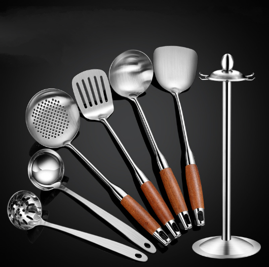 Bộ 7 dụng cụ nấu ăn chất liệu inox 304 cao cấp ROSEWOOD KITCHEN