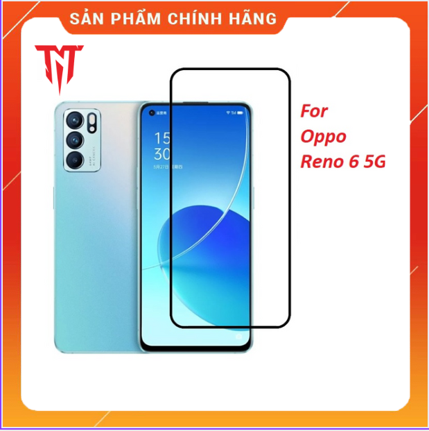 Bộ 2 Kính cường lực full keo dùng cho điện thoại Oppo Reno 6 / 6z - Hàng chính hãng