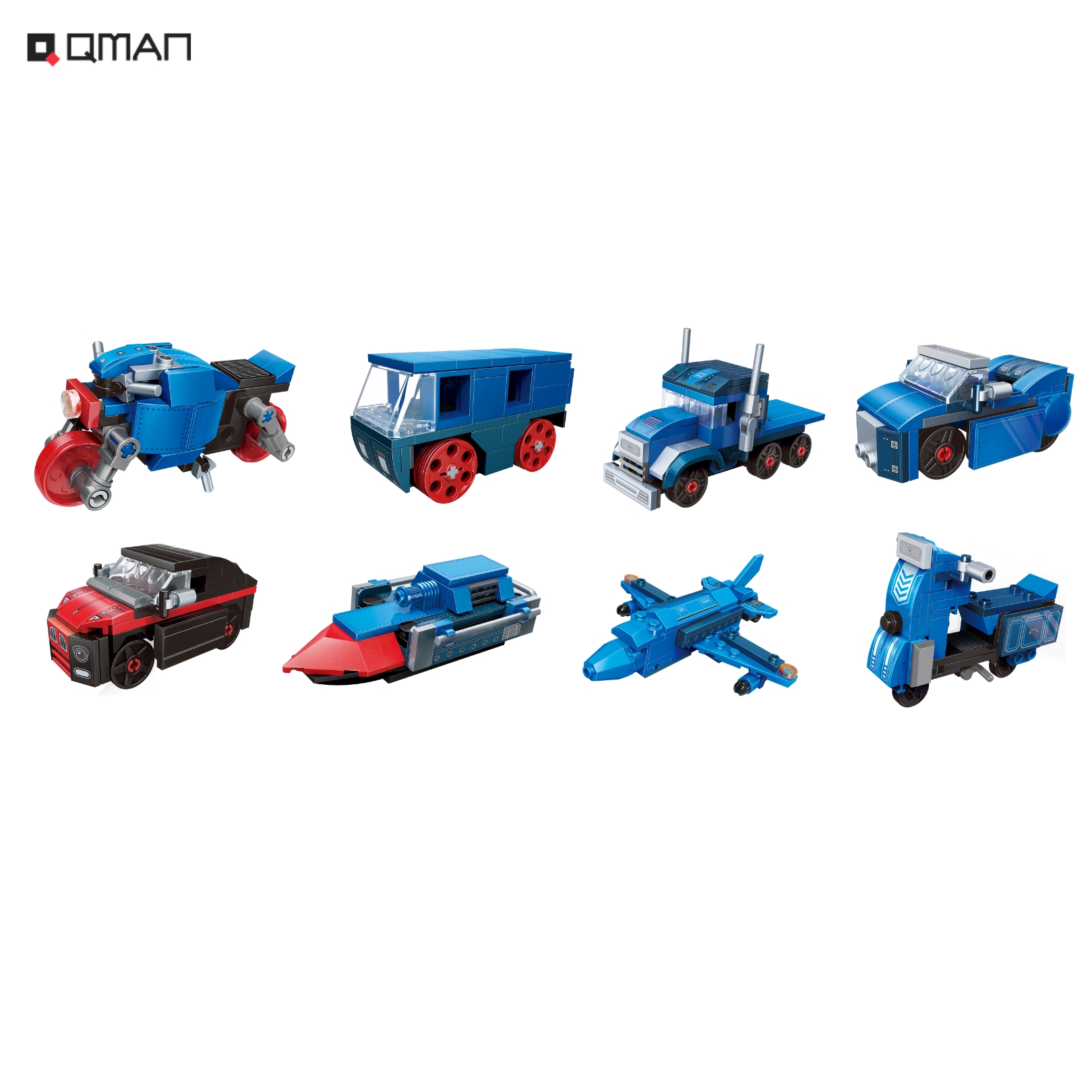 Đồ chơi xếp hình, lắp ráp Qman 42206 - Tàu hỏa (517 mảnh ghép)