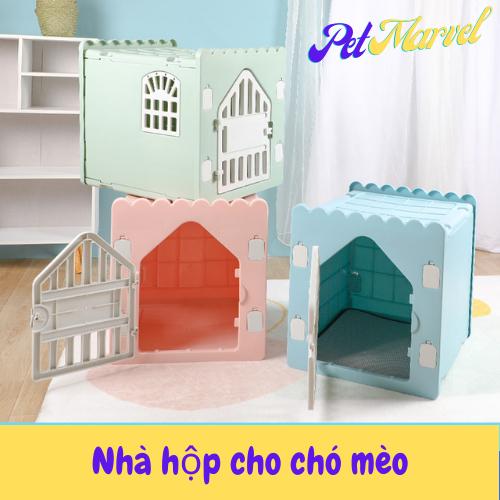 Nhà Hộp phong cách Châu Âu siêu cute cho chó mèo nhỏ- Pet Marvel