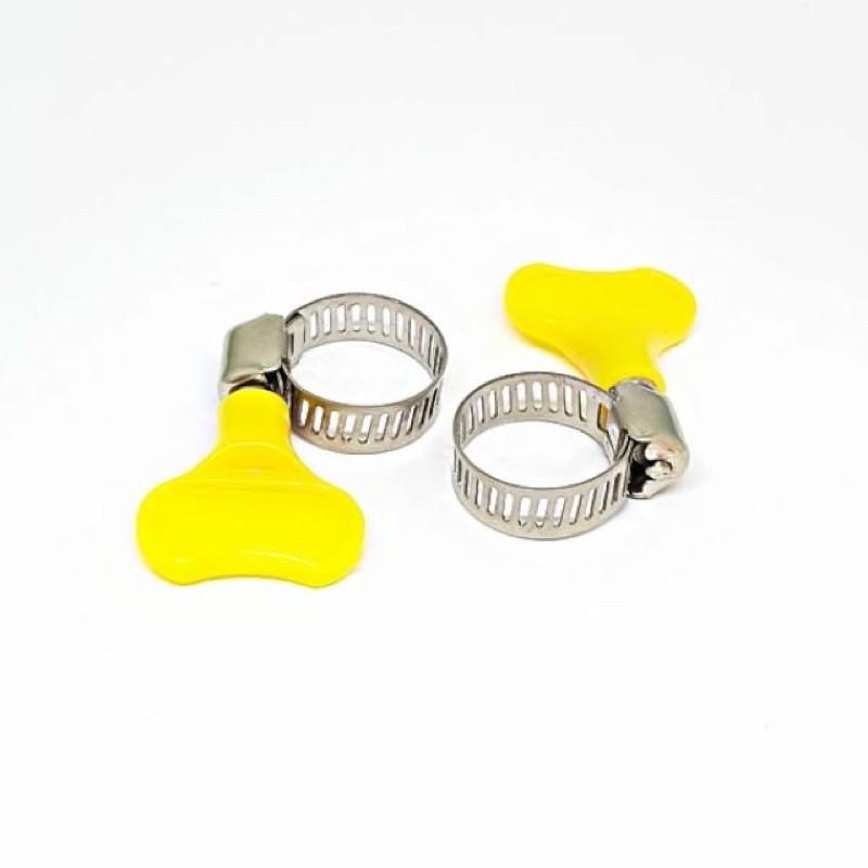 Cổ dê, đai siết ống inox có tay vặn nhựa - đủ size - dùng để siết ống tiện lợi dễ sử dụng chắc chắn