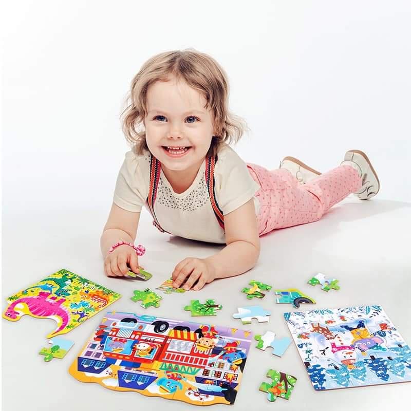 GHÉP HÌNH SET 4 HOT NHẤT HIỆN NAY, nhiều chủ đề giúp bé rèn luyện tư duy