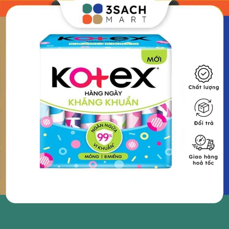 Kotex Hàng Ngày Kháng Khuẩn (8 Miếng)