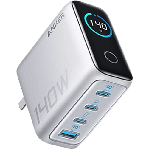 Combo cốc sạc Anker Zolo Fast Charging 1USB 3Type-C 140W + Cáp USB Type-C to Type-C PD 3.1 B2697 - Hàng chính hãng