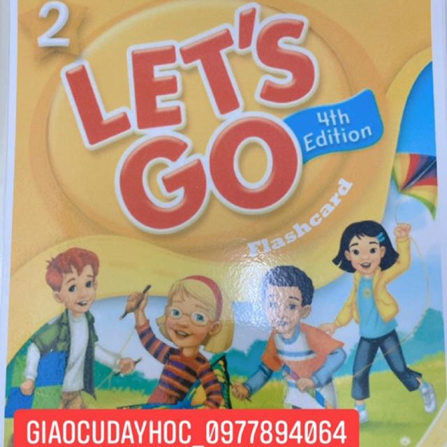 FLASHCARD LET'S GO 2-4th phiên bản mới nhất (197 thẻ ép plastic)