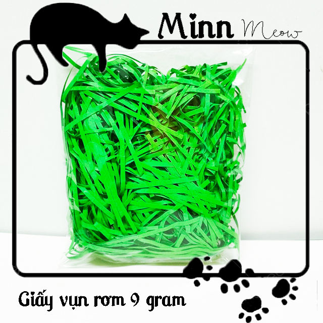 [9 Gram] Giấy vụn giấy rơm trang trí lót hộp quà hoặc túi giấy - giảm sốc món quà - Minn Meow