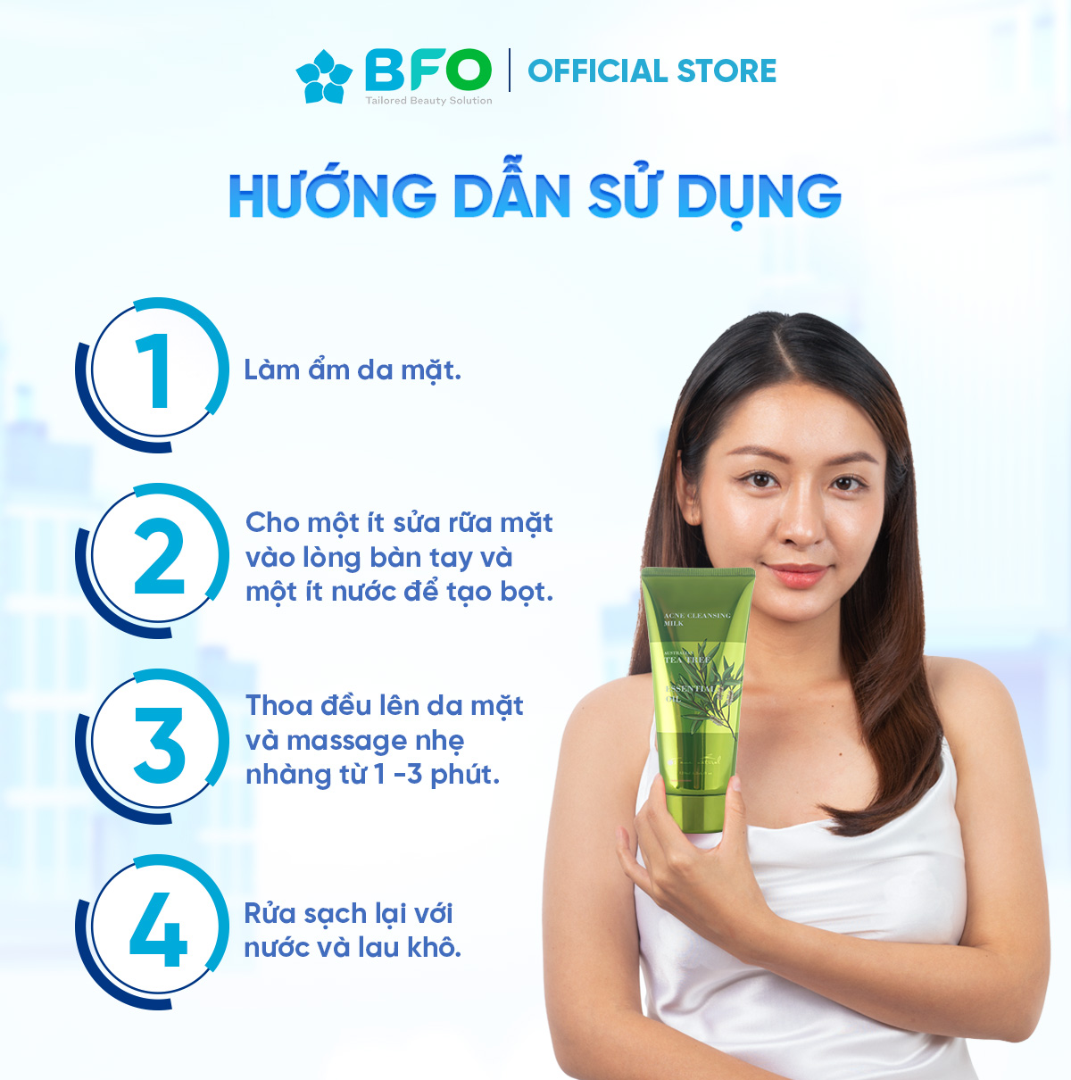 Sữa rửa mặt tinh dầu tràm trà Úc giúp kiềm dầu và ngừa mụn hiệu quả 120ml