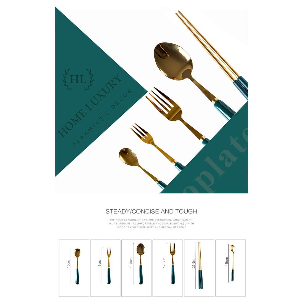THÌA SÚP - NĨA CÁN SỨ PHONG CÁCH TÂN CỔ ĐIỂN HOME xanh cổ vịt