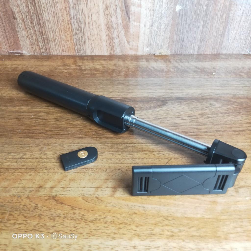Gậy chụp ảnh kiêm giá đỡ cho Điện Thoại 3 chân, kèm nút bấm Chụp bluetooth K07