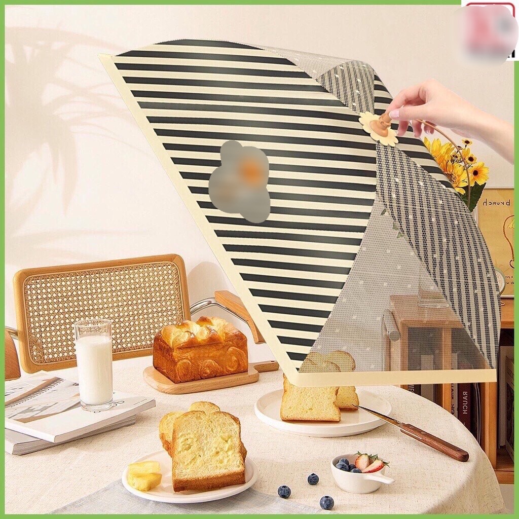 Lồng bàn gấp gọn đậy thức ăn, chất liệu vải polyester bền chắc kích thước 70cm, chống bụi , vô cùng tiện lợi