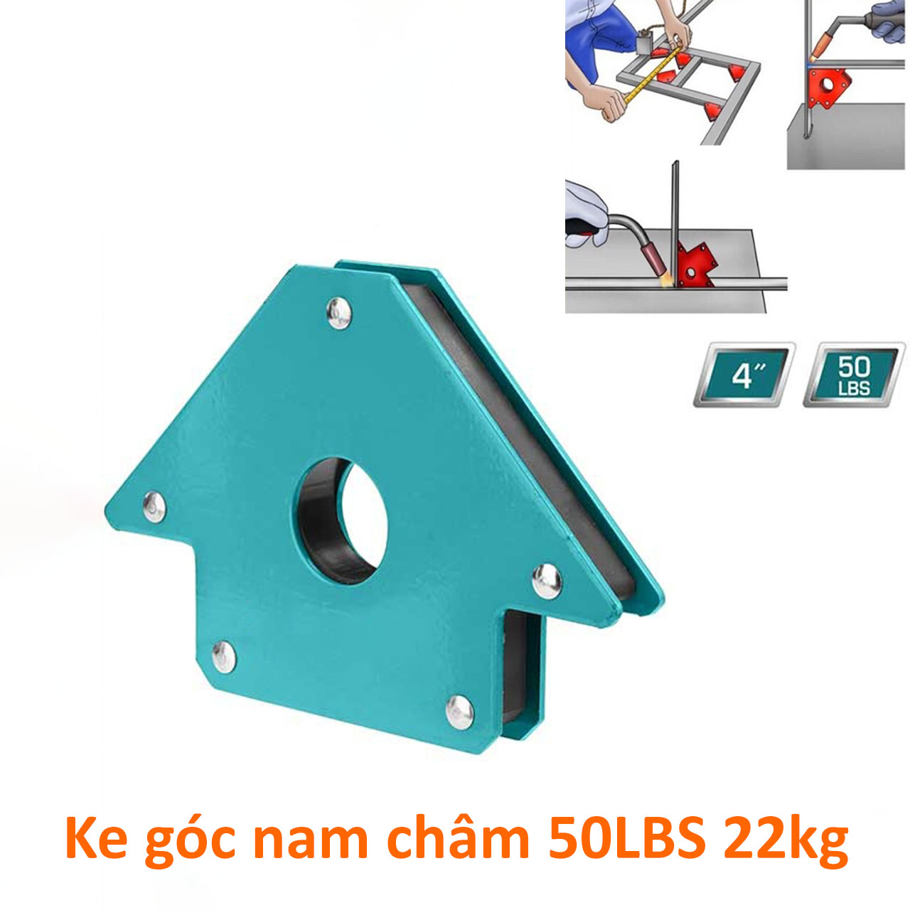 Ke góc nam châm lực hút 50lbs 22kg TAMWH50042