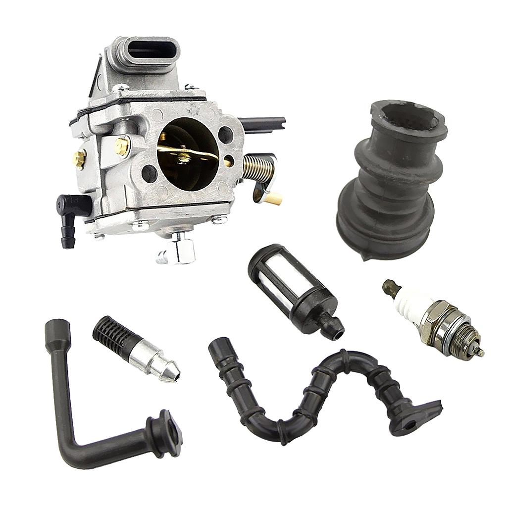 Carburetor For STIHL MS660 Fuel Line Filter Spark Plug Intake Manifold Kit